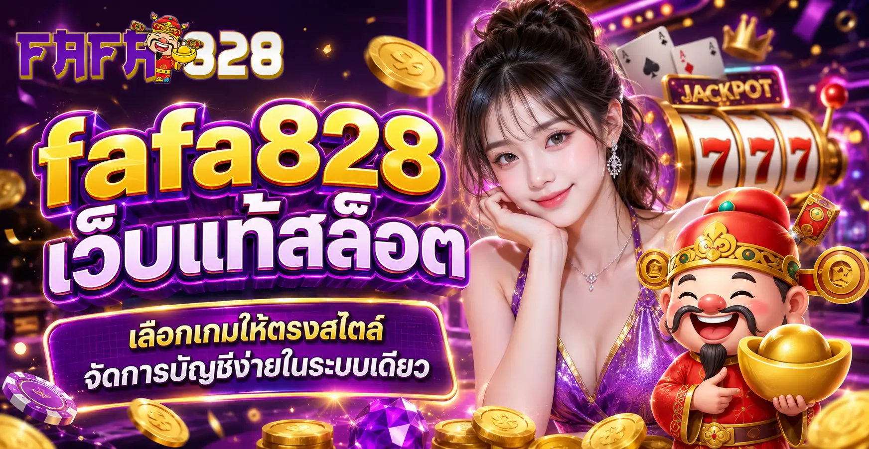 fafa828 เว็บแท้สล็อต เลือกเกมให้ตรงสไตล์ จัดการบัญชีง่ายในระบบเดียว